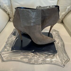 Barbara Bui Gray and Silver Ankle Booties